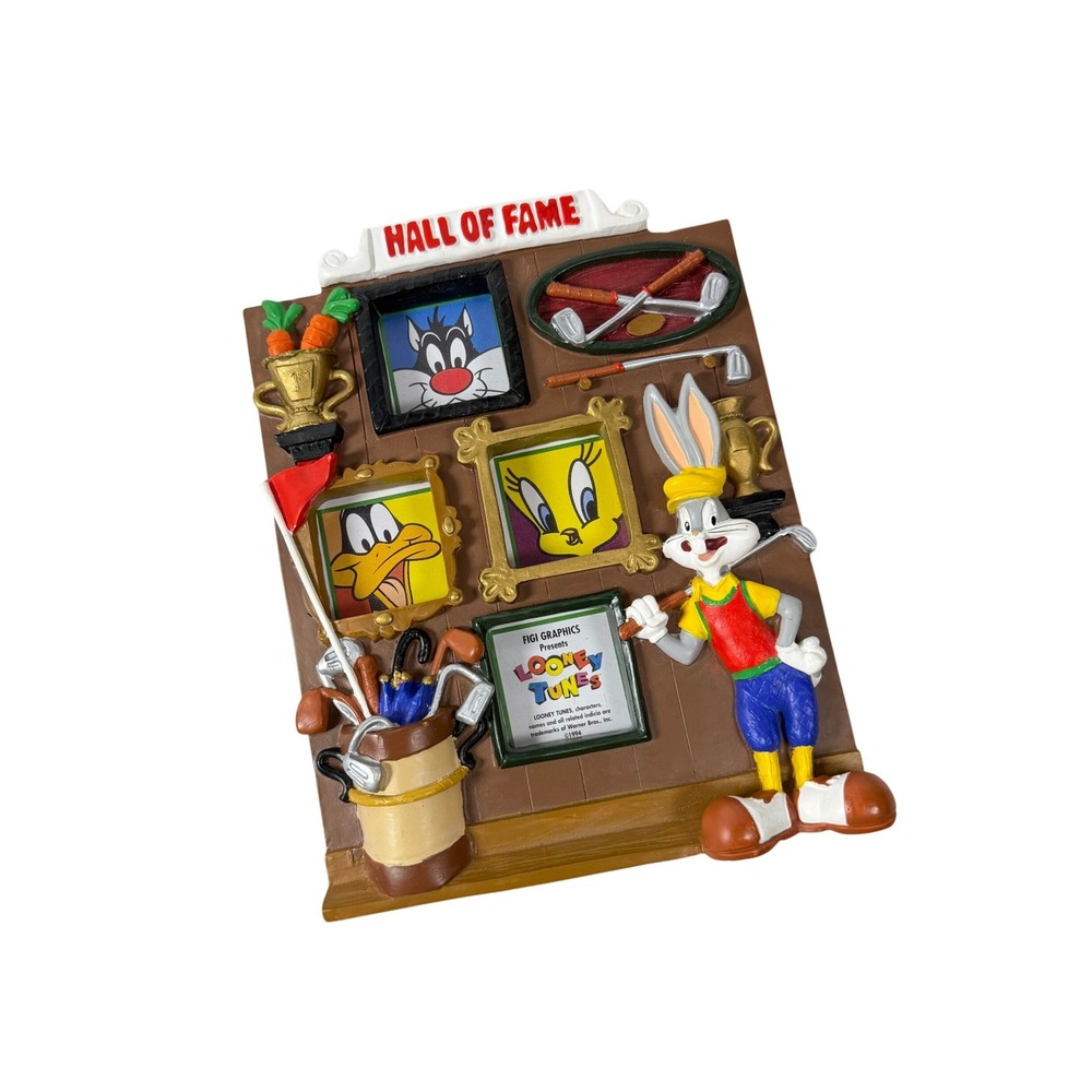 Looney Tunes Hall of Fame Golf Bugs Bunny Collectors Item 3D Frame 1994